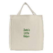 Santa's Little Helper Bag embroidered bags by PhotoPatch Santa's Little Helper Bag embroidered bags