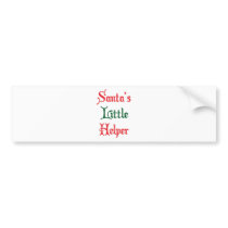 Santa's Little Helper bumper stickers by lifeisahighway Santa's Little Helper bumper stickers
