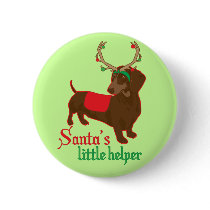 Santa's Little Helper Button by jamierushad Santa's Little Helper Button