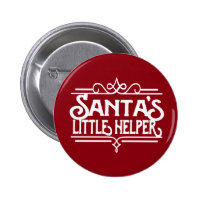 Santa's Little Helper Button