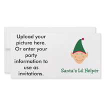 Santa's little helper. Elf Christmas gifts & tees. Picture Card
