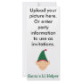Santa's little helper. Elf Christmas gifts & tees. Custom Rack Card