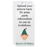 Santa's little helper. Elf Christmas gifts &amp; tees. Custom Rack Card