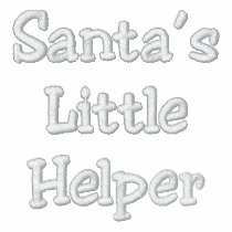 Santa's Little Helper Track Jacket embroidered shirts