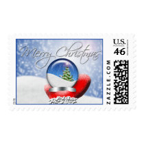 Santa's Magical Christmas Snow Globe Stamp