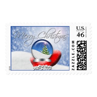 Santa's Magical Christmas Snow Globe Stamp stamp
