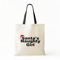 Santas Naughty Girl Canvas Bags