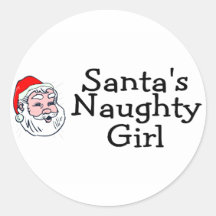 Santas Naughty Girl Stickers