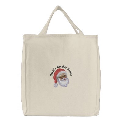 Santa's Naughty Helper Bag by Embroidery4U