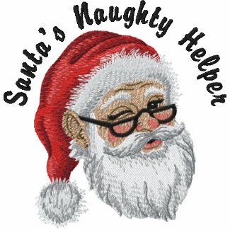 Santa's Naughty Helper embroideredshirt