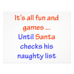 Santa's Naughty List Custom Announcement