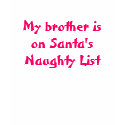 Santa's Naughty List - Female T-Shirt by Rajee1 Santa's Naughty List - Female T-Shirt