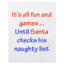 Santa's Naughty List flyers
