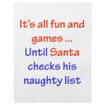 Santa's Naughty List flyers