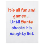 Santa's Naughty List flyers