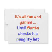 Santa's Naughty List invitations by omgoshitschristmas Santa's Naughty List invitations