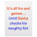 Santa's Naughty List letterhead
