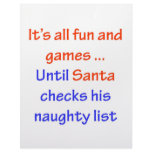 Santa's Naughty List letterhead