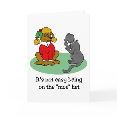 Santa's Nice List Greeting Cards by tshirtfun