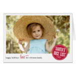 Santa's Nice List Holiday Photo Card cards