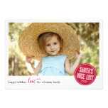 Santa's Nice List Holiday Photo Cards invitations