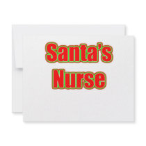 Santa's Nurse invitations