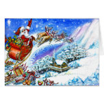 Santa's on his way cards