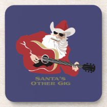 Santa's Other Gig cork coasters