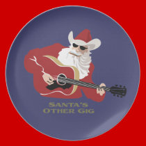 Santa's Other Gig plates