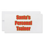 Santa's Personal Trainer Personalized Photo Card