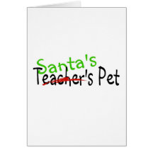 Santas Pet Greeting Card