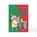 Santa's Pink Laundry Day cards