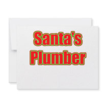 Santa's Plumber invitations