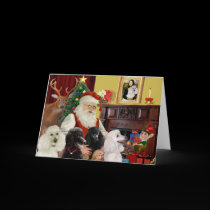 Santa's Poodles (St+T) cards