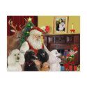 Santa's Poodles (St+T) postcards