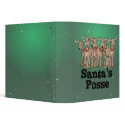 santas posse reindeers notebook binders