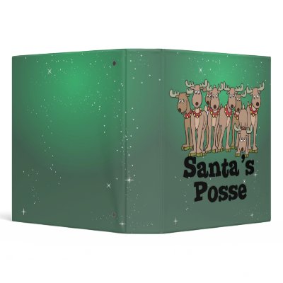 santas posse reindeers notebook by dooni_notebooks