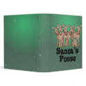 santas posse reindeers notebook binders