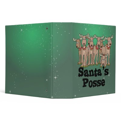 santas posse reindeers notebook by dooni_notebooks