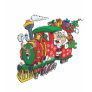 Santa's present sream train tee shirts