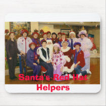 Santa's Red Hat Helpers mousepads by ladygadabout Santa's Red Hat Helpers mousepads