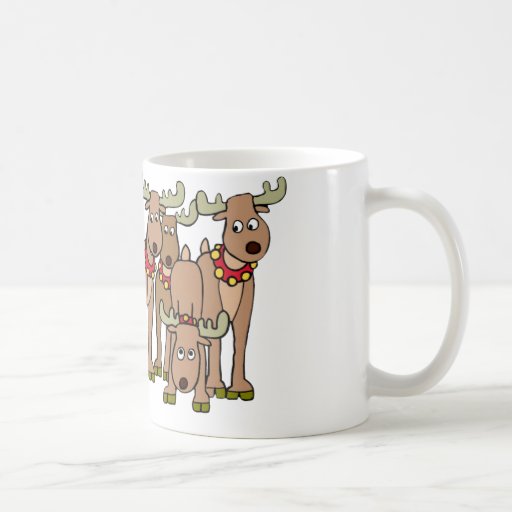 Santa's Reindeer Coffee Mug