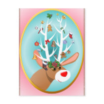 Santa's Reindeer Postcard