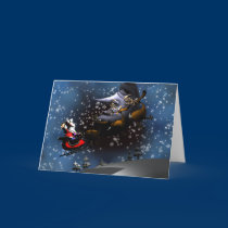 santas ride card cards