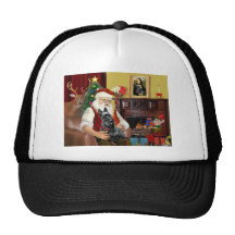 Santa's Scottish Terrier Mesh Hats
