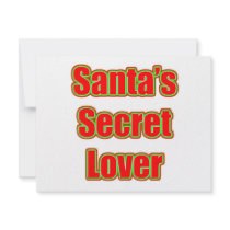 Santa's Secret Lover invitations