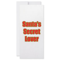 Santa's Secret Lover rack cards