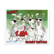 Santa's Secret Service Post Card