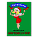 SANTA'S SEXY CHRISTMAS cards