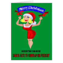 SANTA'S SEXY CHRISTMAS cards
